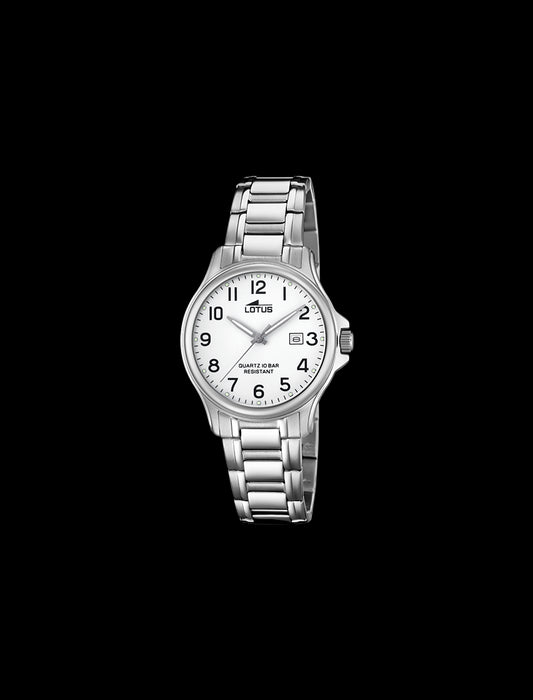 MONTRE FEMME LOTUS CLASSIC ACIER AVEC CADRAN BLANC
