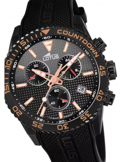MONTRE HOMME COULEUR LOTUS AVEC CADRAN NOIRC