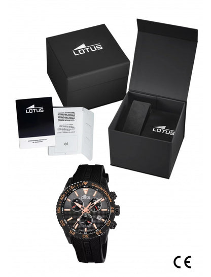 MONTRE HOMME COULEUR LOTUS AVEC CADRAN NOIRC