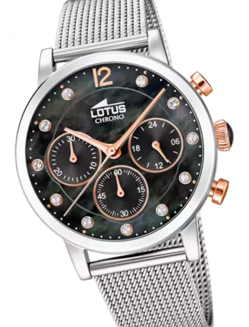 MONTRE FEMME TENDANCE LOTUS AVEC CADRAN GRIS