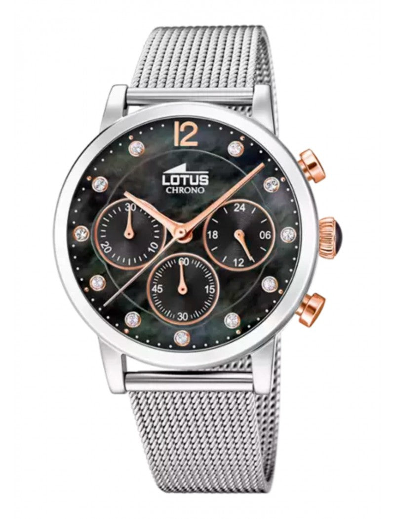 MONTRE FEMME TENDANCE LOTUS AVEC CADRAN GRIS