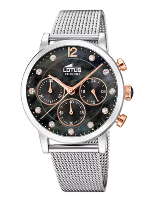 MONTRE FEMME TENDANCE LOTUS AVEC CADRAN GRIS