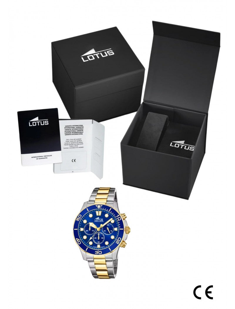 MONTRE LOTUS EXCELLENTE HOMME AVEC CADRAN BLEU