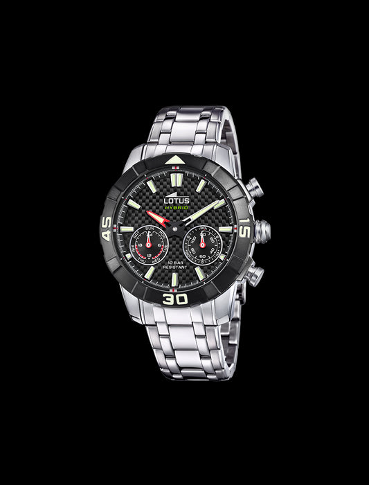 MONTRE HOMME CONNECTÉE LOTUS AVEC CADRAN NOIR
