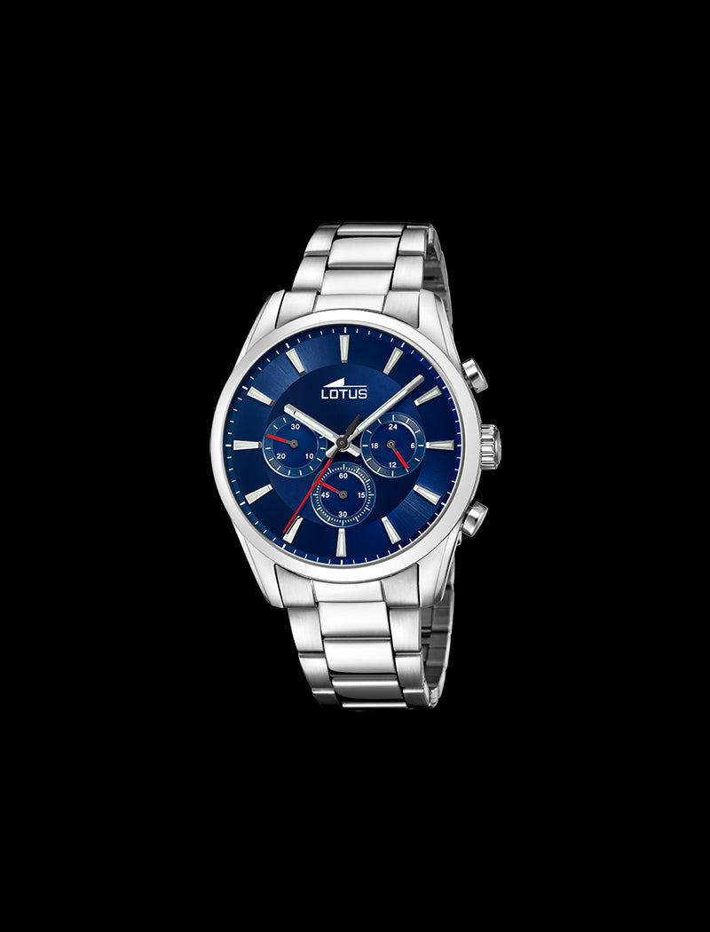 MONTRE HOMME LOTUS CHRONO AVEC CADRAN BLEU