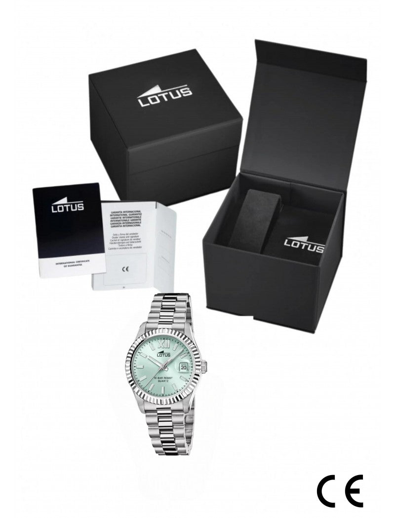 MONTRE LOTUS FREEDOM BRACELET ACIER INOXYDABLE L VERT, FEMME