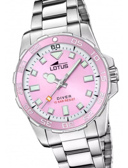 MONTRE TENDANCE LOTUS BRACELET ACIER INOXYDABLE L ROSE, FEMME