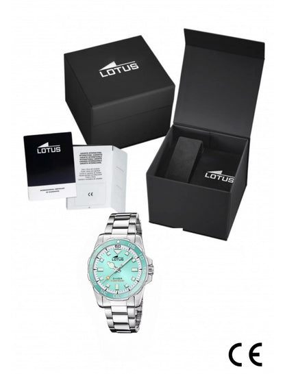 MONTRE TENDANCE LOTUS BRACELET ACIER INOXYDABLE L BLEU, FEMME