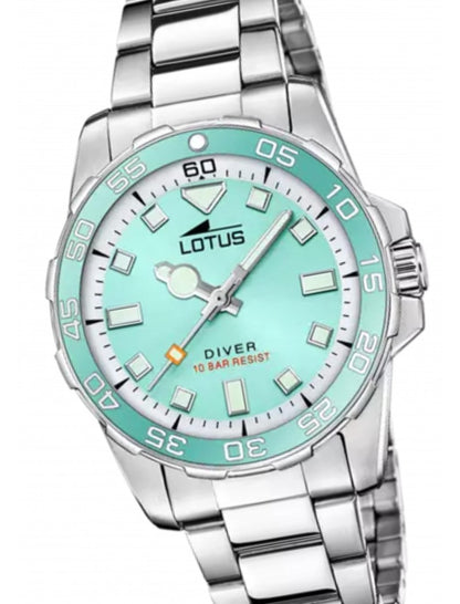 MONTRE TENDANCE LOTUS BRACELET ACIER INOXYDABLE L BLEU, FEMME