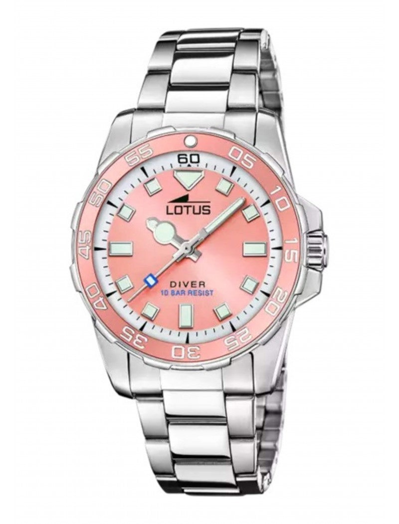 MONTRE TENDANCE LOTUS BRACELET ACIER INOXYDABLE L ROSE, FEMME