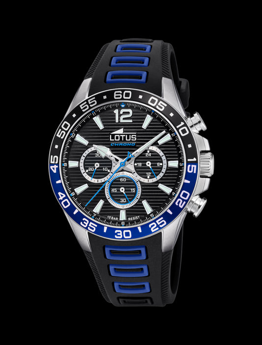 MONTRE NOIR, BRACELET CAOUTCHOUC, HOMME