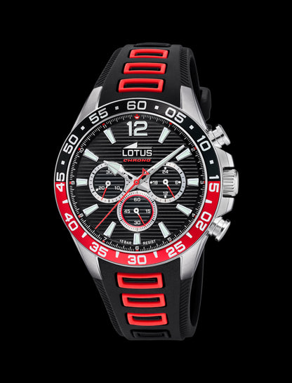 MONTRE NOIR, BRACELET CAOUTCHOUC, HOMME