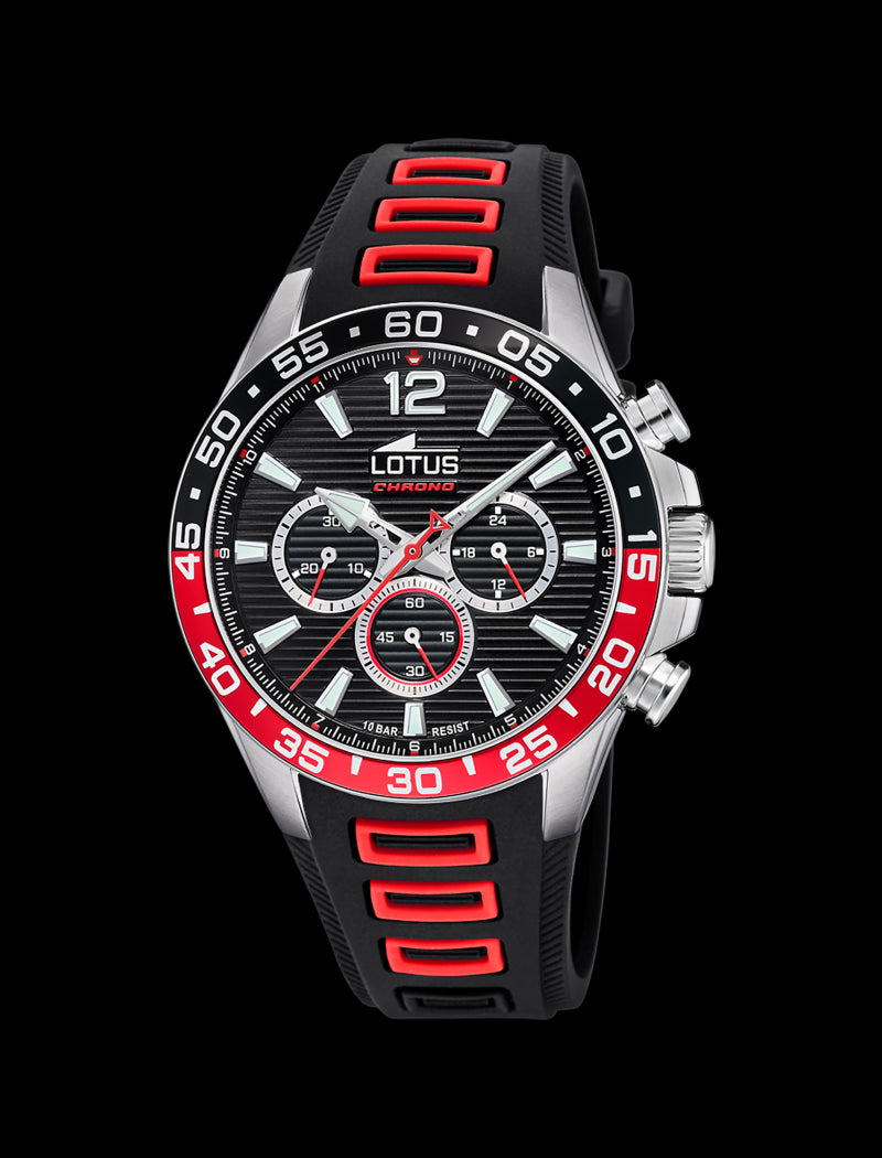 MONTRE NOIR, BRACELET CAOUTCHOUC, HOMME