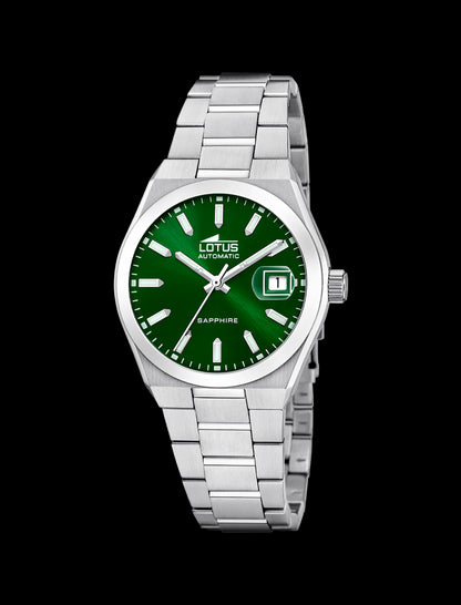 MONTRE AUTOMATIC VERT BRACELET EN ACIER INOXYDABLE HOMME
