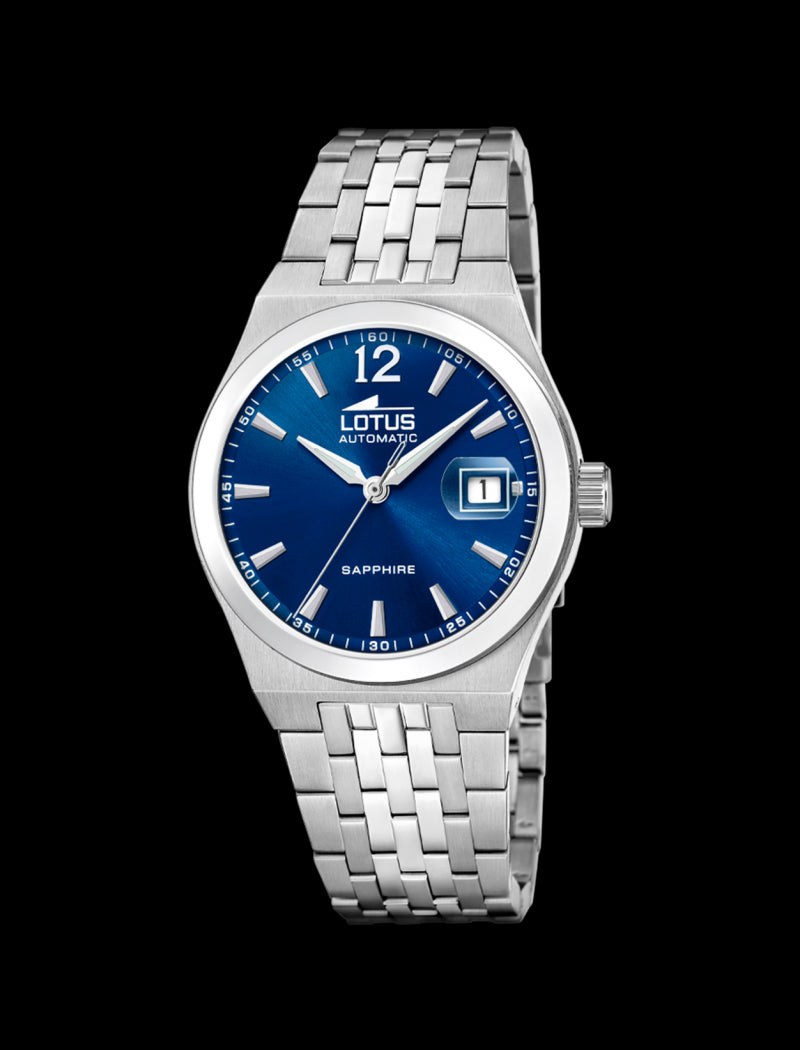 MONTRE AUTOMATIC BLEU BRACELET EN ACIER INOXYDABLE HOMME