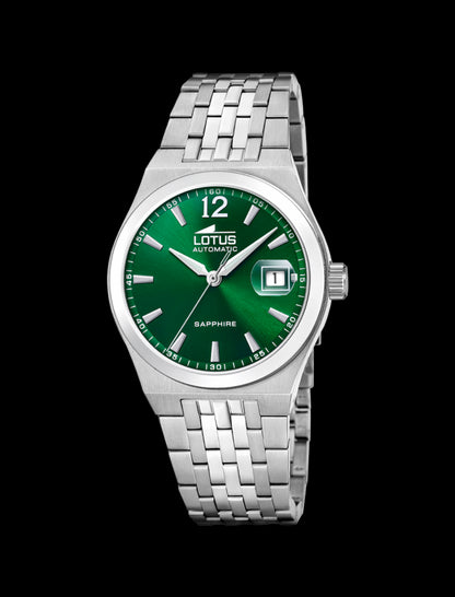 MONTRE AUTOMATIC VERT BRACELET EN ACIER INOXYDABLE HOMME