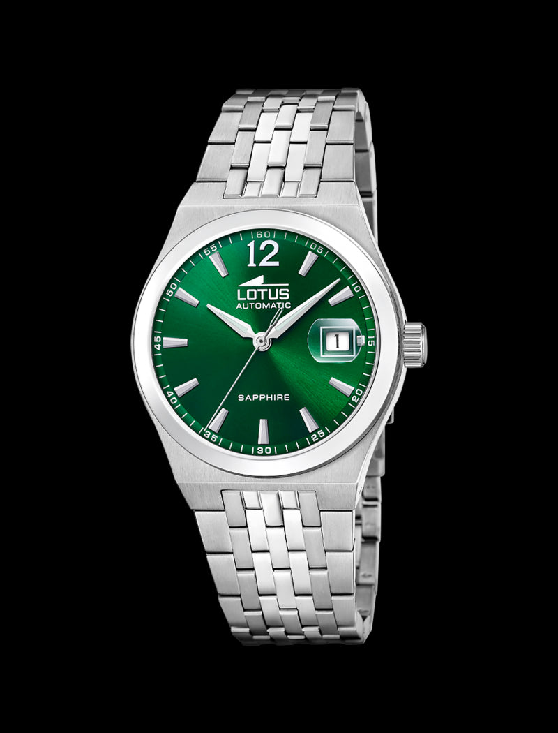 MONTRE AUTOMATIC VERT BRACELET EN ACIER INOXYDABLE HOMME