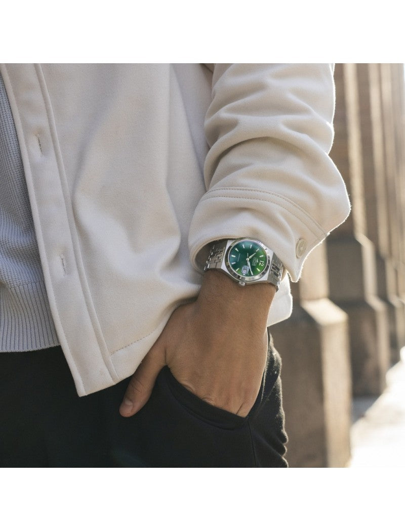 MONTRE AUTOMATIC VERT BRACELET EN ACIER INOXYDABLE HOMME