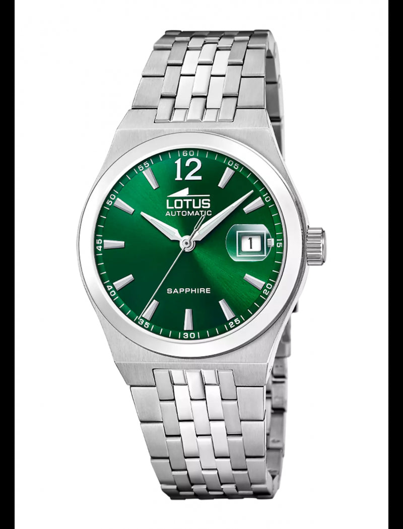 MONTRE AUTOMATIC VERT BRACELET EN ACIER INOXYDABLE HOMME