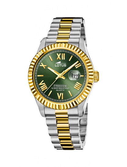MONTRE HOMME LOTUS FREEDOM AVEC CADRAN VERT