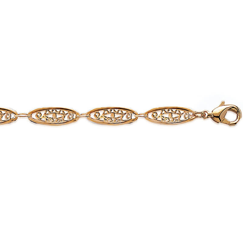 BRACELET  Plaqué or - 18 CM