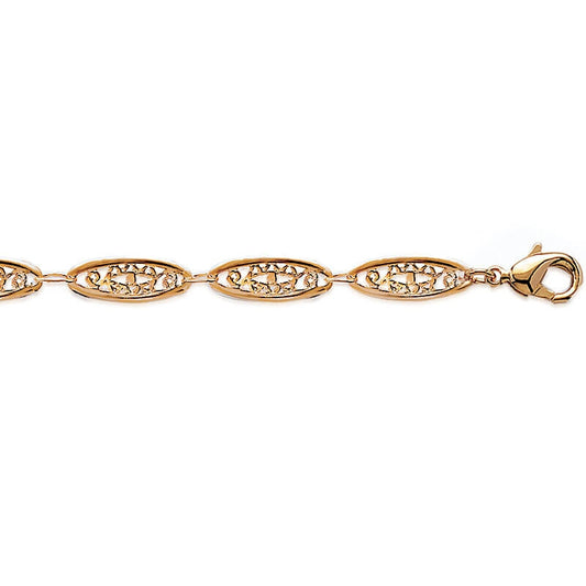 BRACELET  Plaqué or - 18 CM