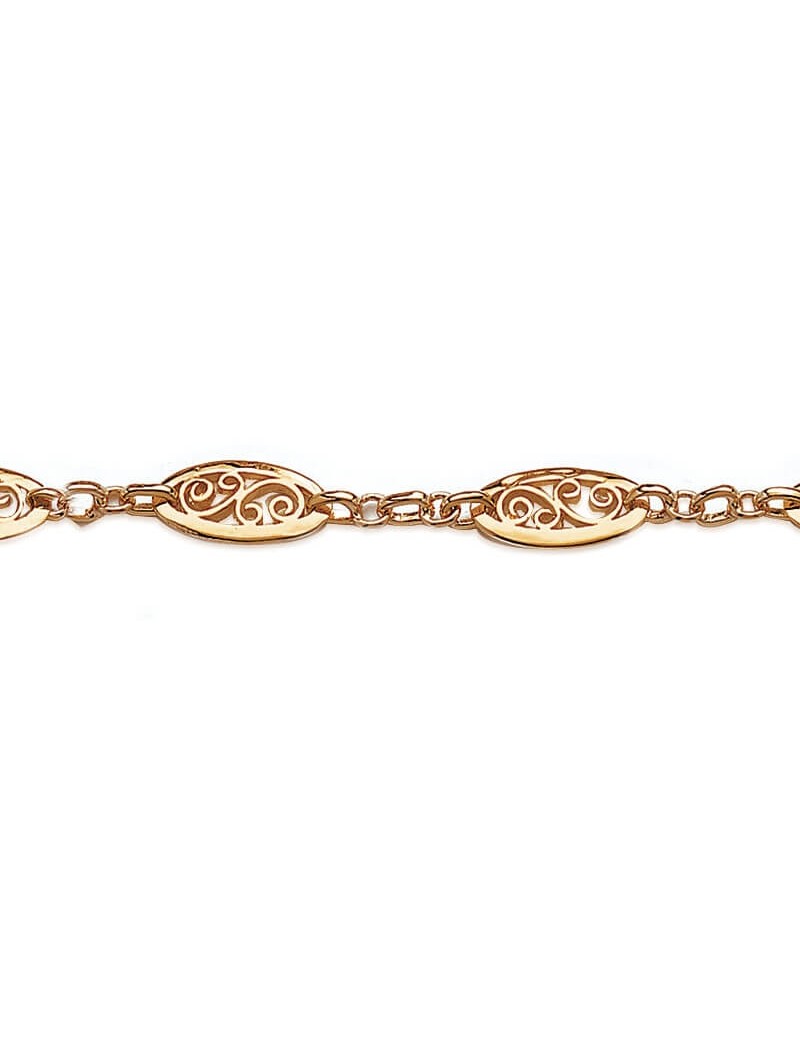 BRACELET Plaqué or - 19 CM