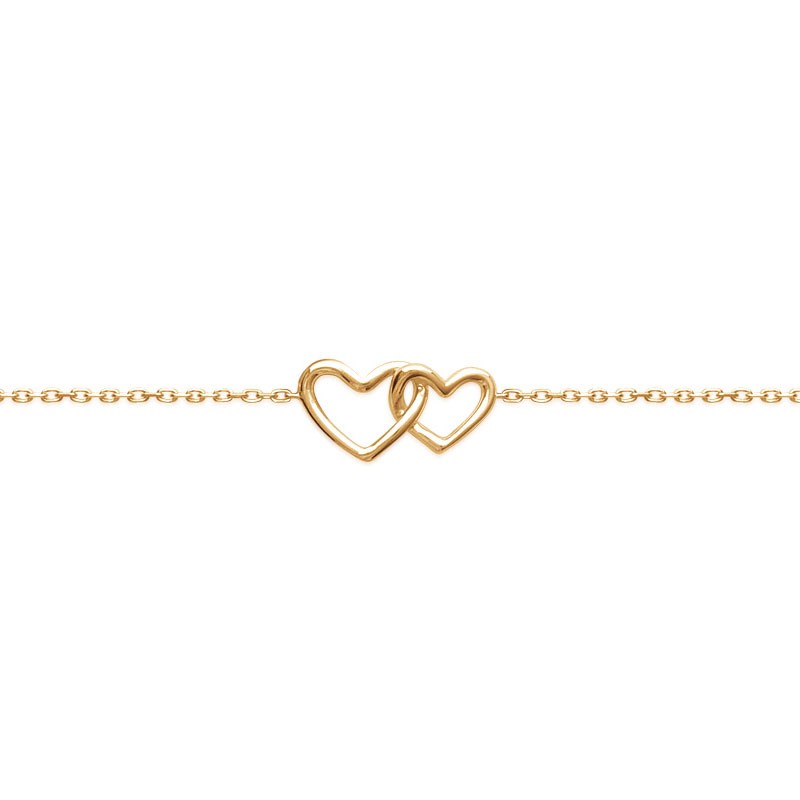 BRACELET Plaqué or - 16+2 - COEUR