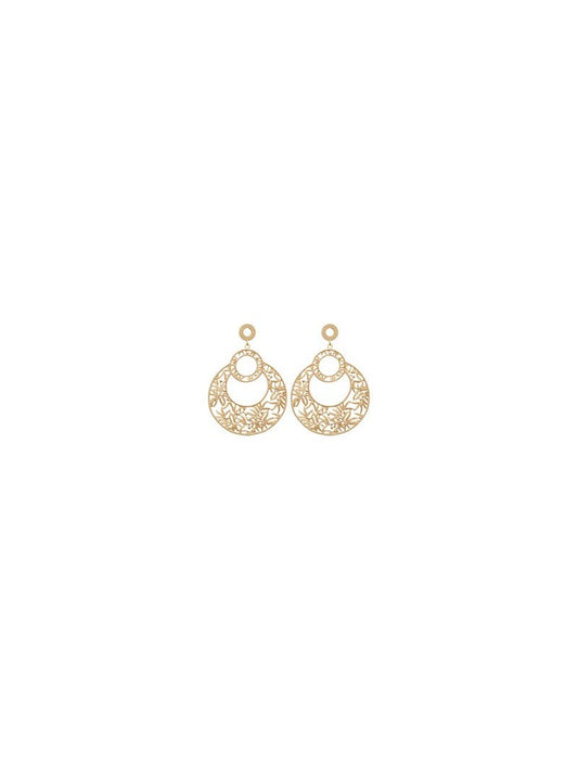 BOUCLES D'OREILLES PLAQUE OR