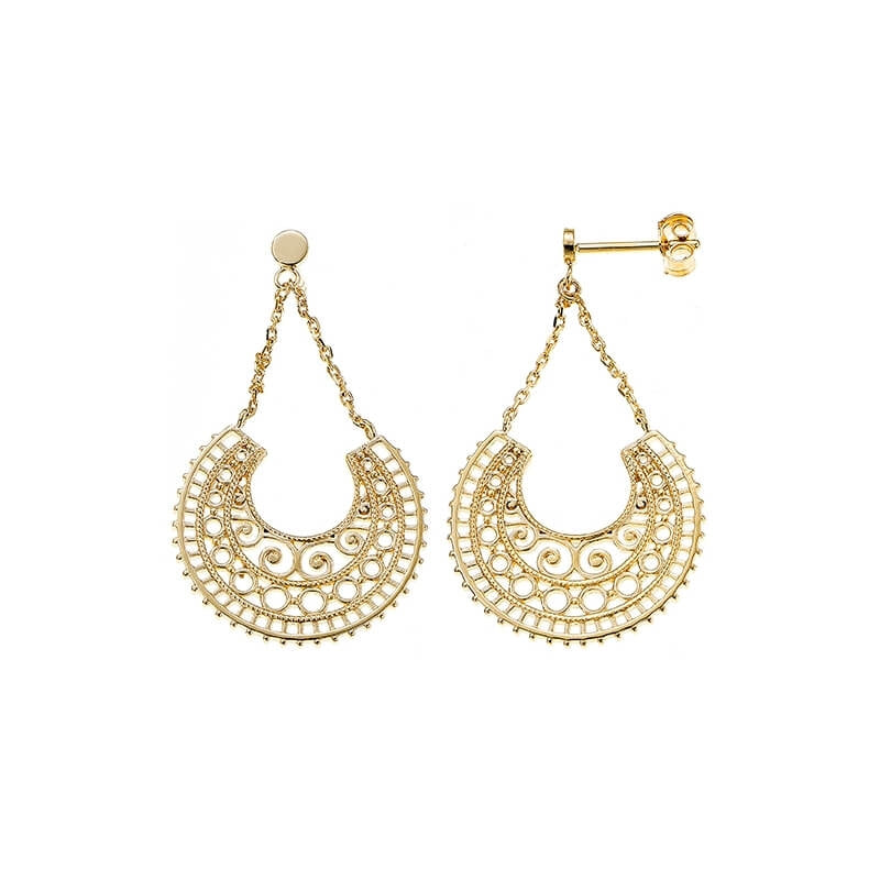 BOUCLES d'orilles  Plaqué or - PENDANTES