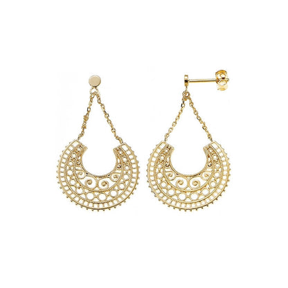 BOUCLES d'orilles  Plaqué or - PENDANTES