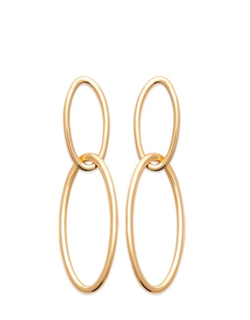 BOUCLES d'orilles  Plaqué or - PENDANTES