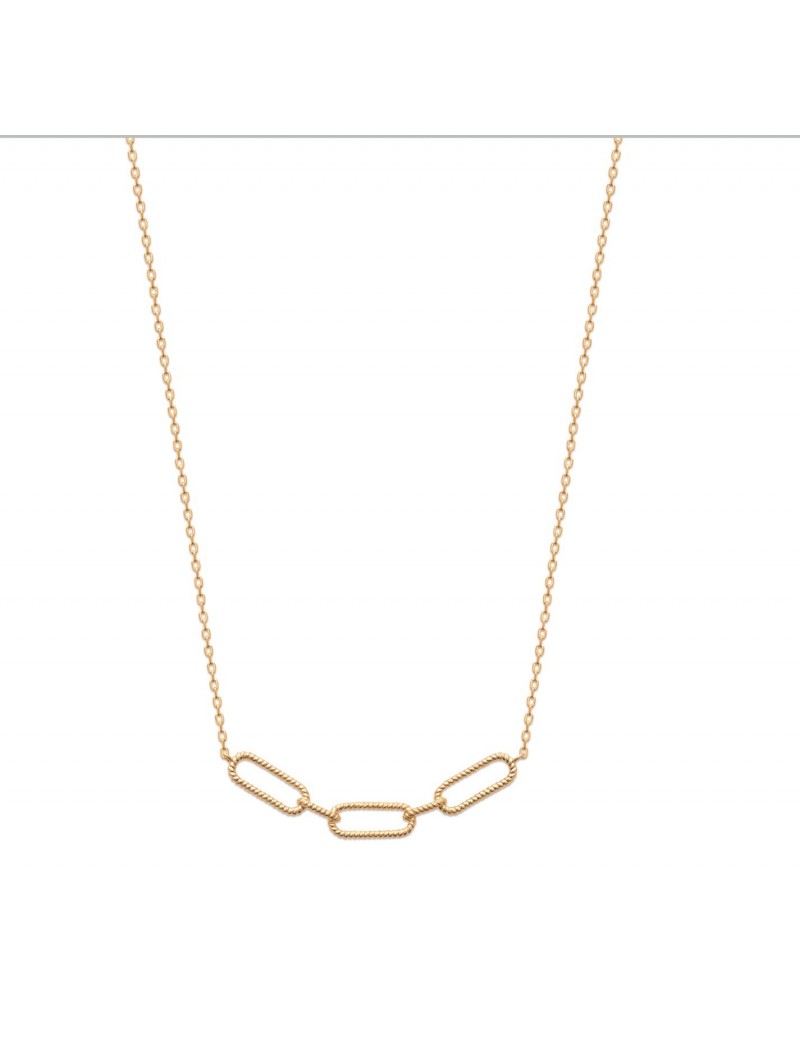 COLLIER Plaqué or - 40+2+3