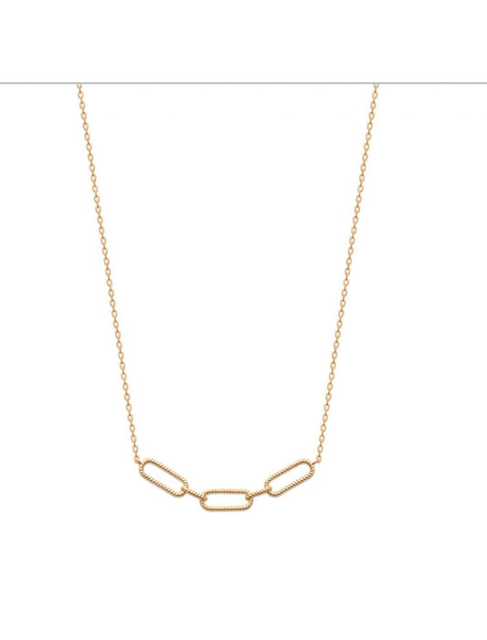 COLLIER Plaqué or - 40+2+3