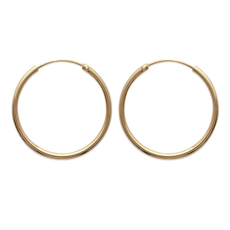 CREOLES Plaqué or - 30 MM