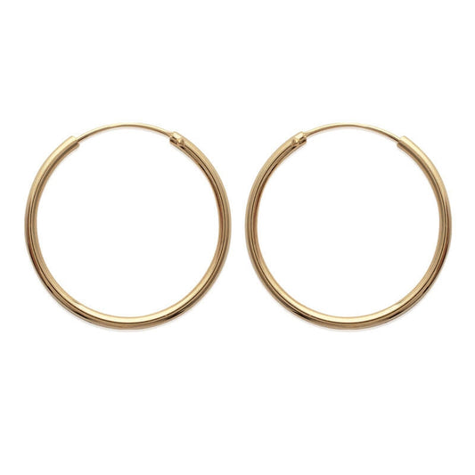 CREOLES Plaqué or - 30 MM