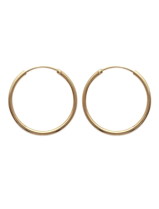 CREOLES Plaqué or - 70 MM