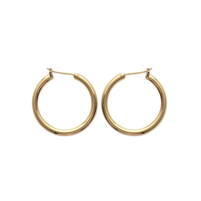 CREOLES Plaqué or - 30 MM