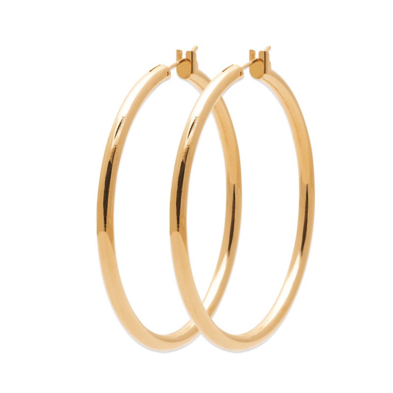 CREOLES Plaqué or - 50 MM