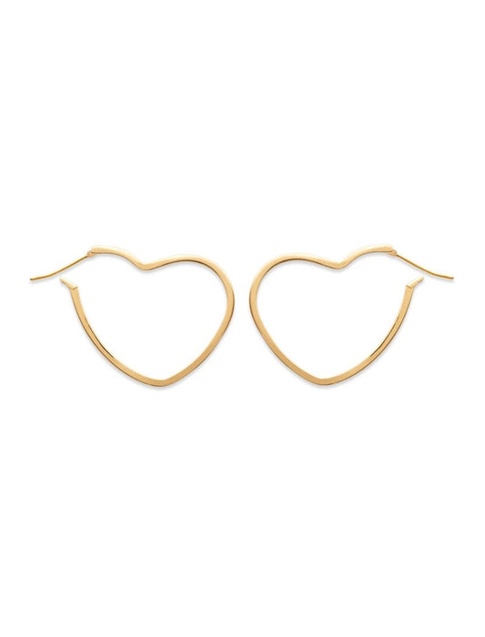 CREOLES Plaqué or - COEUR