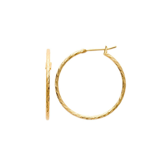 CREOLES Plaqué or - 30 MM