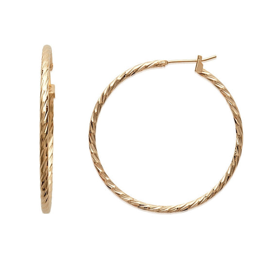 CREOLES Plaqué or - 50 MM