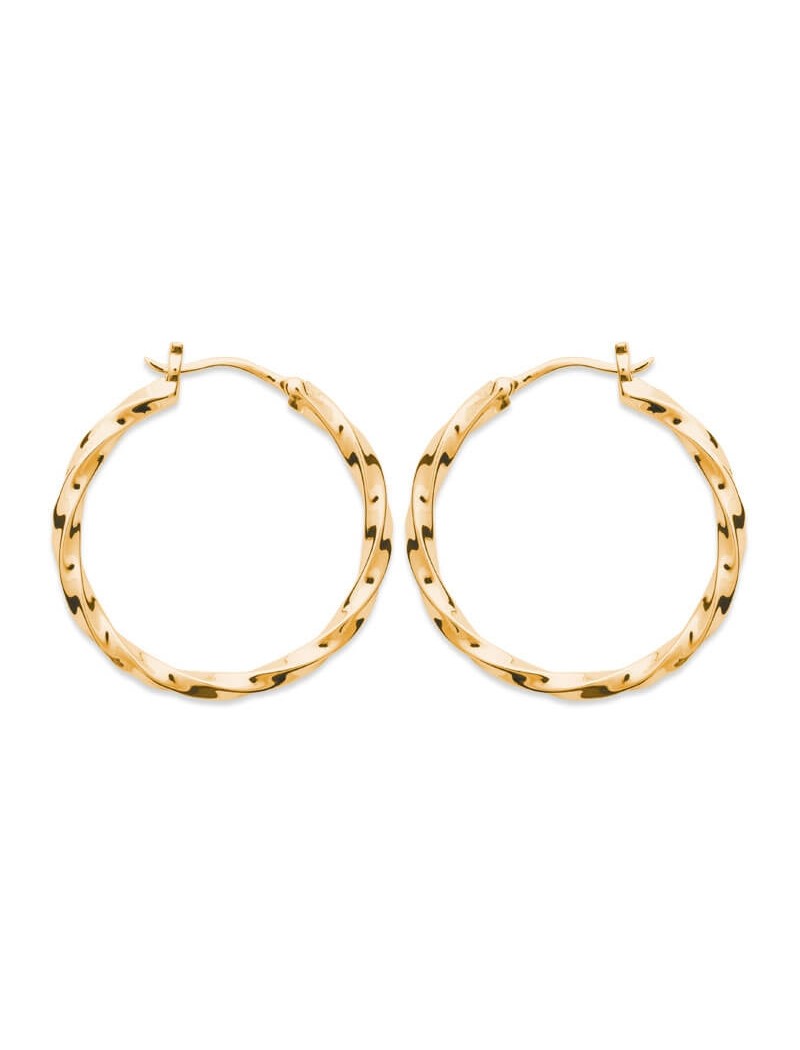 CREOLES Plaqué or - 28 MM