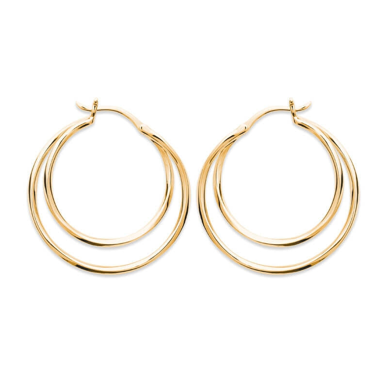 CREOLES  Plaqué or - 29 MM