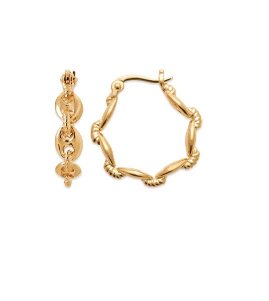 CREOLES Plaqué or  - 20 MM