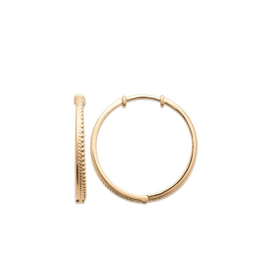 CREOLES Plaqué or  - 25 MM