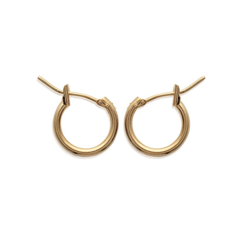 CREOLES Plaqué or - 12 MM