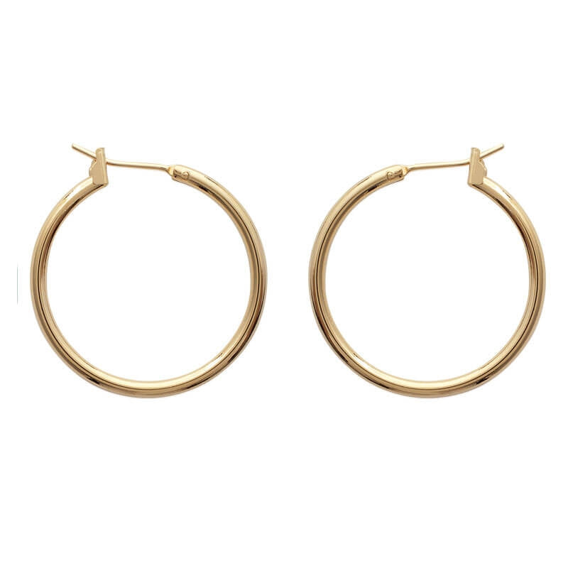 CREOLES Plaqué or - 28 MM