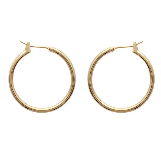 CREOLES Plaqué or - 28 MM