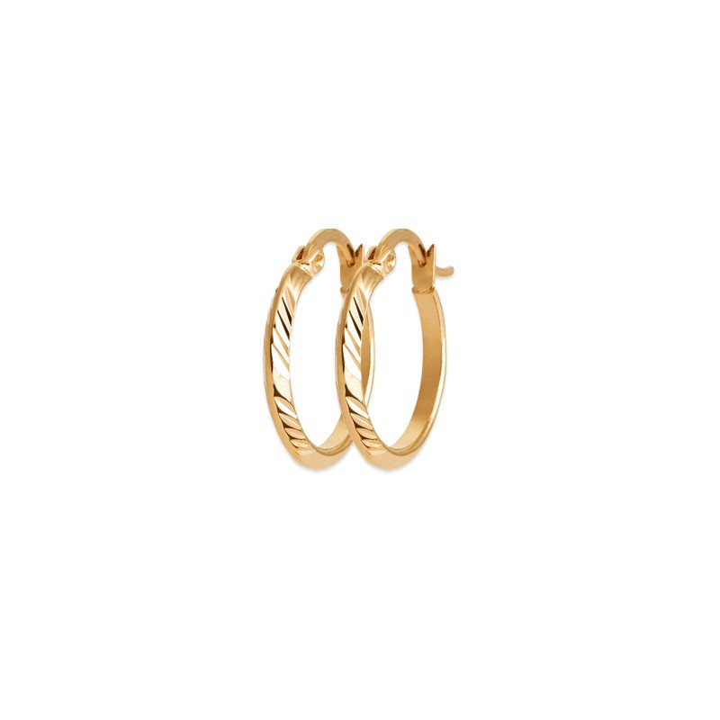 CREOLES Plaqué or - 21 MM